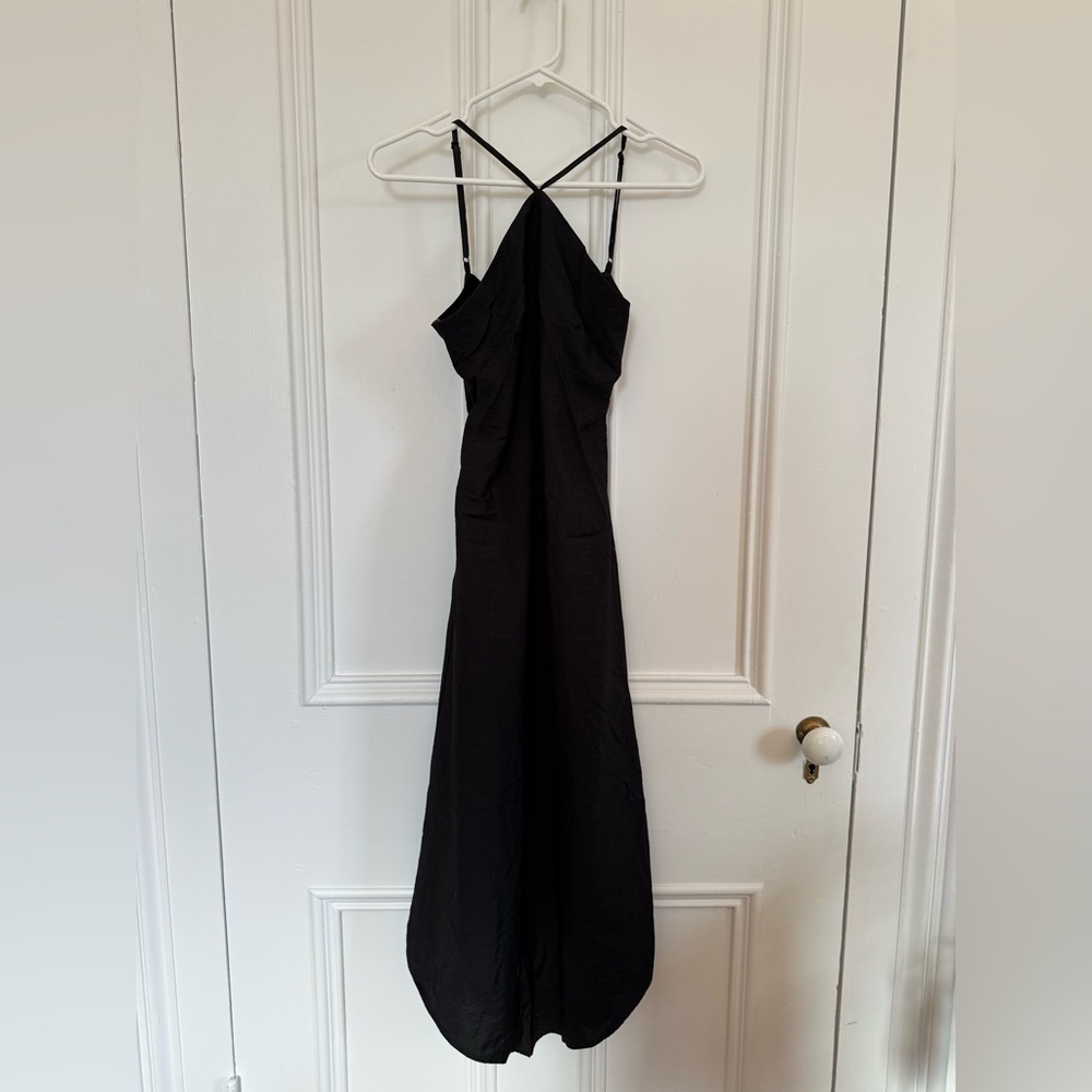American Eagle Outfitters Black Midi Dress